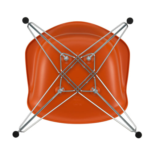 Cadeira de Braços em Plástico Eames DAR / Base Cromada